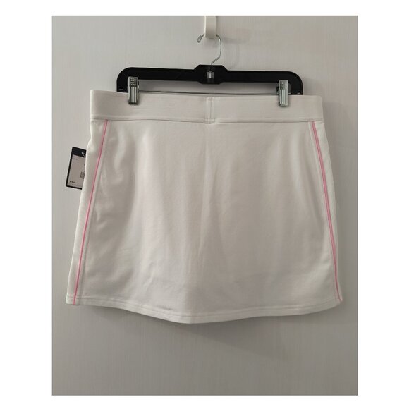 NEW Tek Gear Cotton Stretch White Tennis Workout Skort - Women's Large - Picture 3 of 5